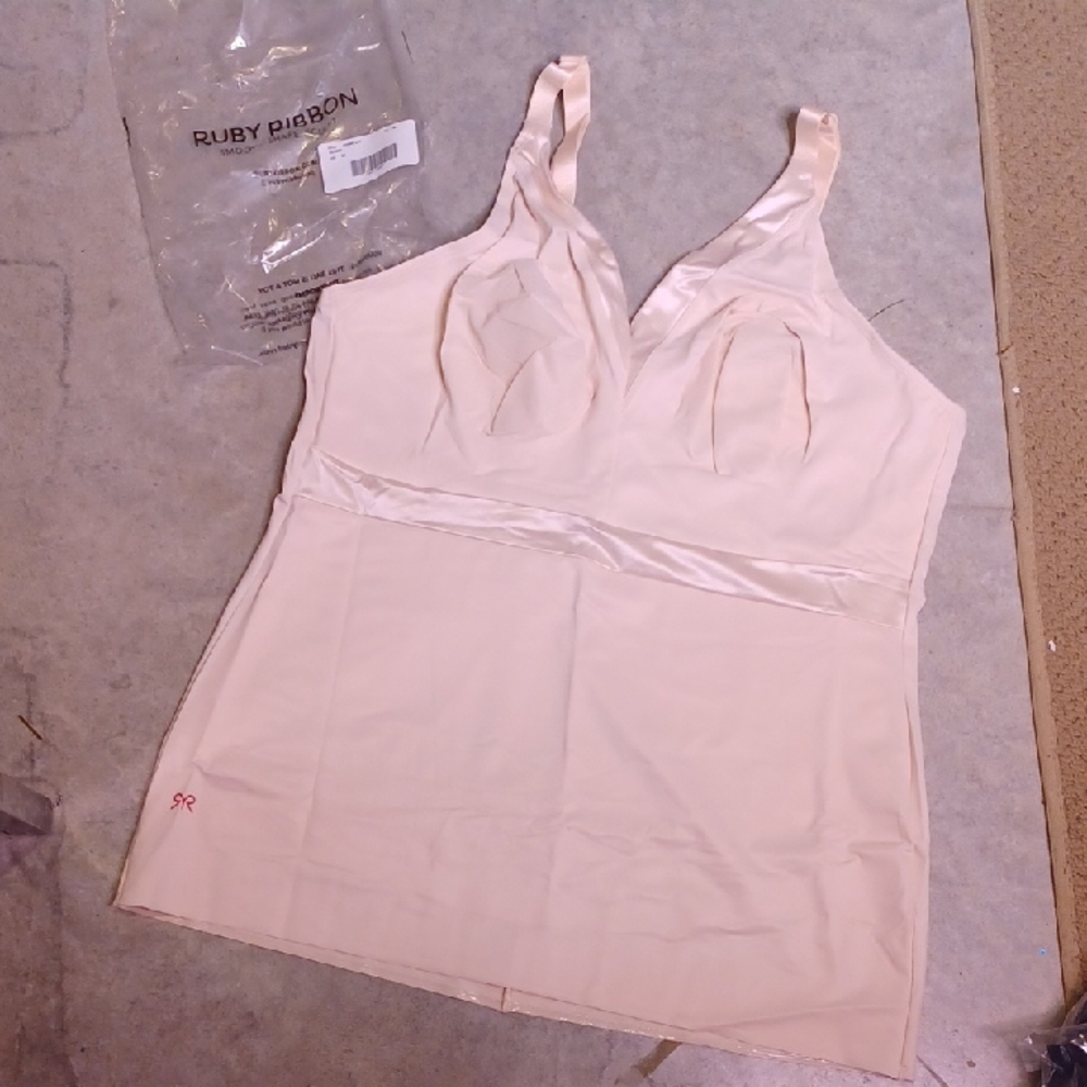 Ruby Ribbon Cream Shapewear Top Athena Cami SL3061